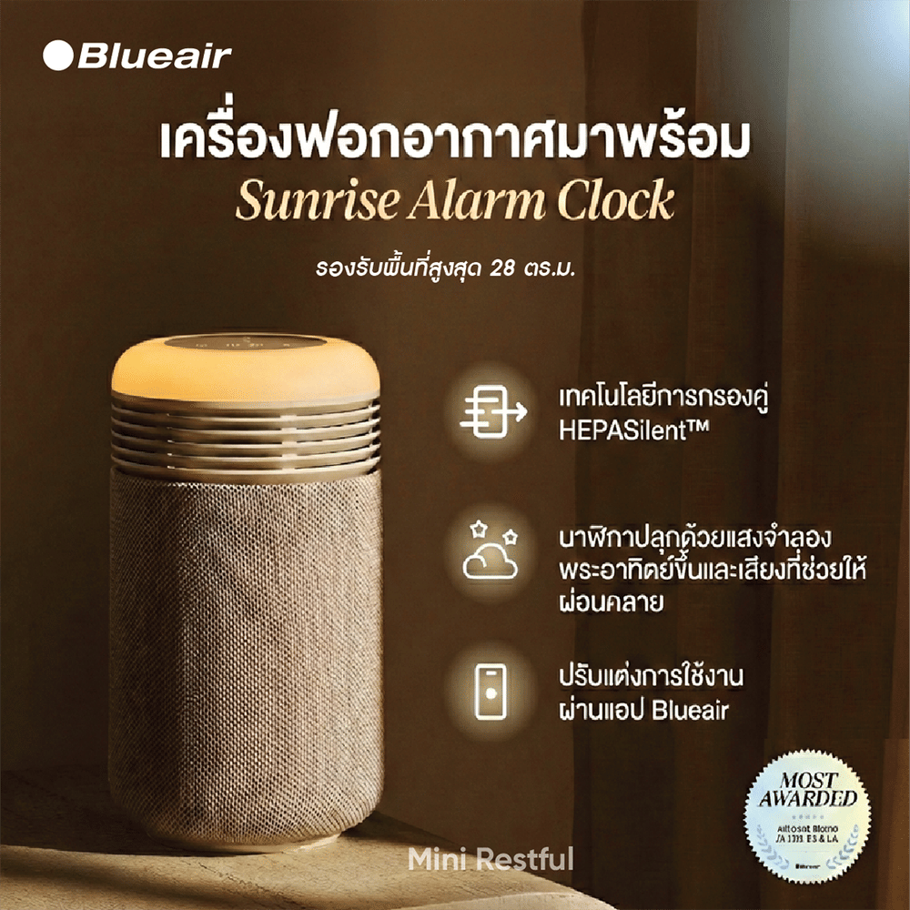แผ่นกรองอากาศ BLUEAIR  รุ่น MINI RESTFUL(เน้นกรองฝุ่น)